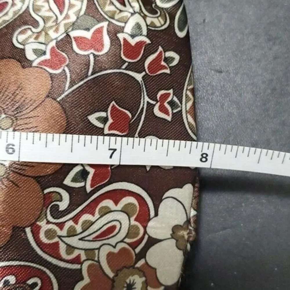 Tignanello paisley wristlet green brown purple